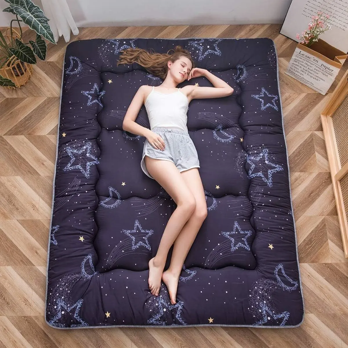 Floor Mattress Futon Thicken Tatami Mat Sleeping - Image 1