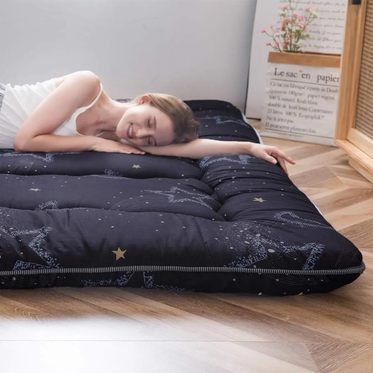 Floor Mattress Futon Thicken Tatami Mat Sleeping - Image 2