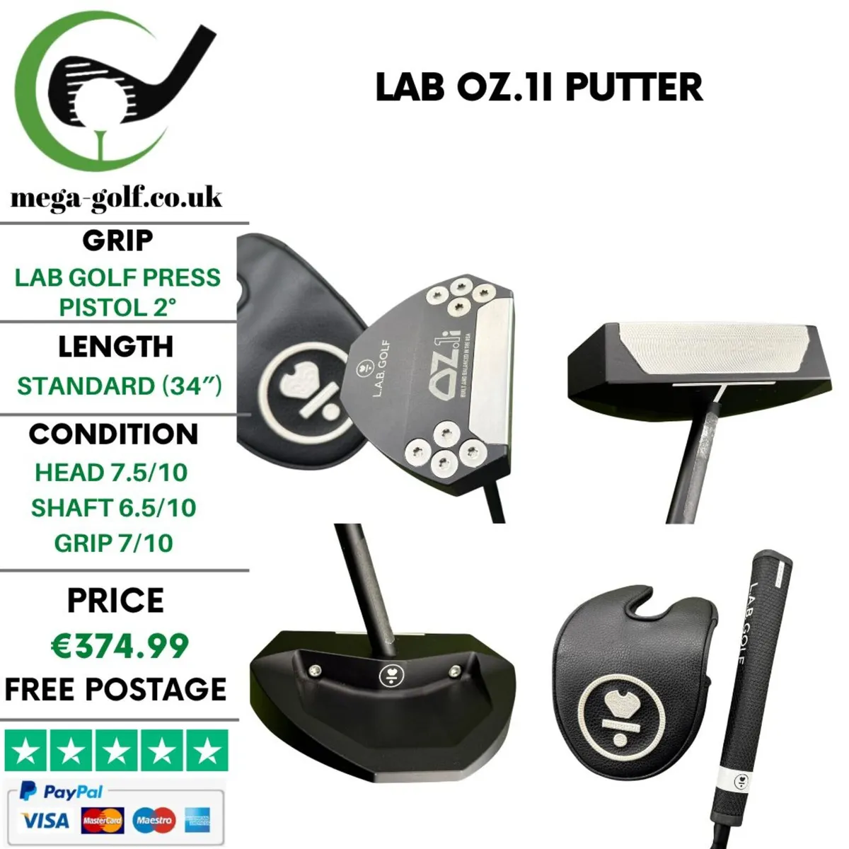 LAB OZ.1i Putter / 34'' - Image 1