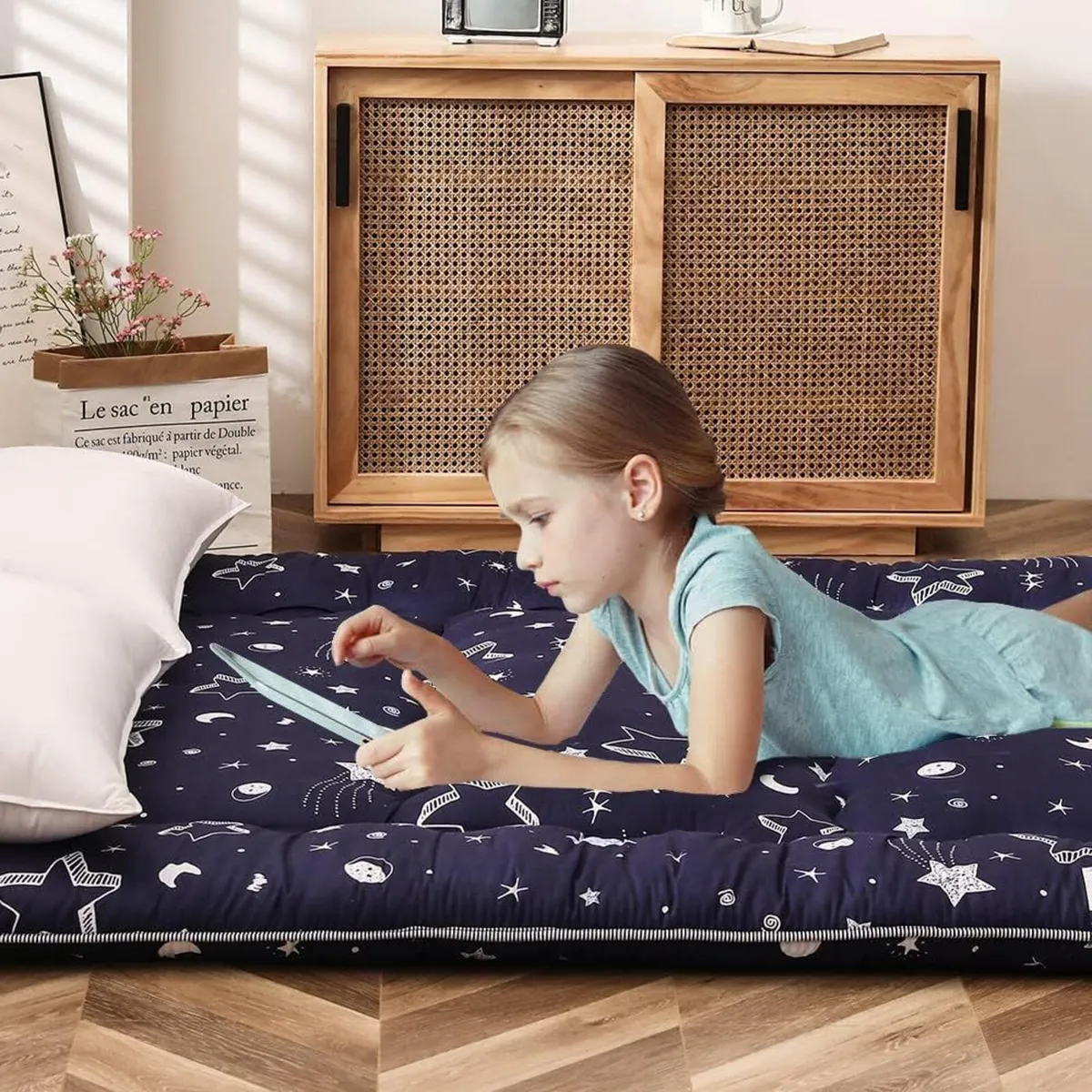 Floor Mattress Futon Thicken Tatami Mat Sleeping - Image 3