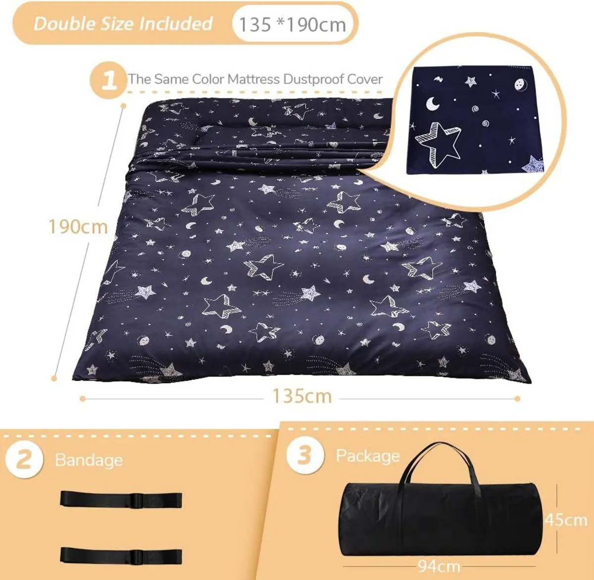 Floor Mattress Futon Thicken Tatami Mat Sleeping - Image 2