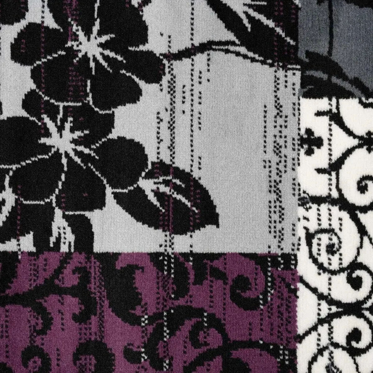 Modern Floral Patchwork Durable Living Room Area - Image 2