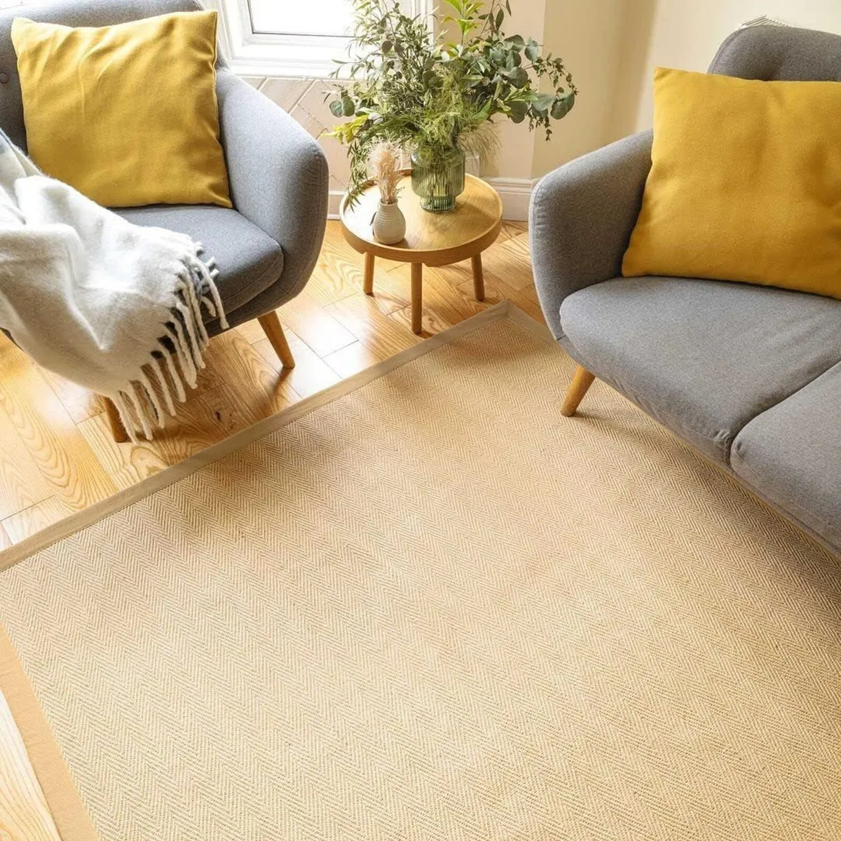 Sustainable Cotton Border Herringbone Soft - Image 2
