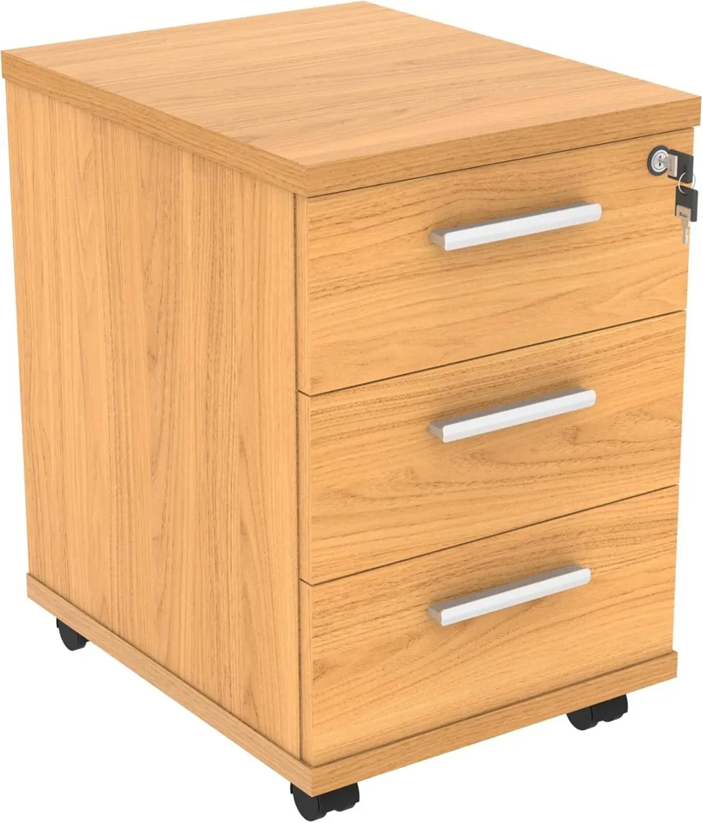 Essentials Heavy Duty 2 Drawer Mobile Pedestal A4 - Image 1
