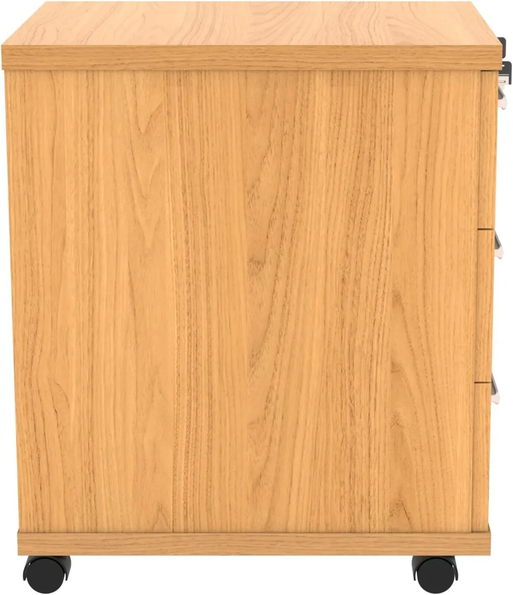Essentials Heavy Duty 2 Drawer Mobile Pedestal A4 - Image 4