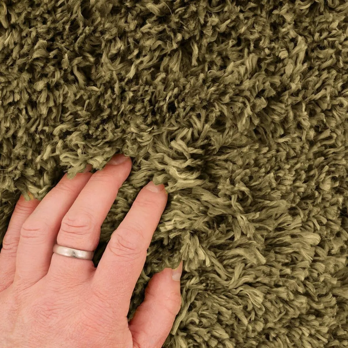 Large Modern Living Room Area Rug Thick Shaggy - Image 4