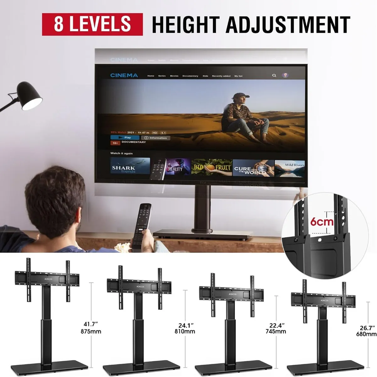 Table Top TV Stand for 43-75 85 Inch - Image 4