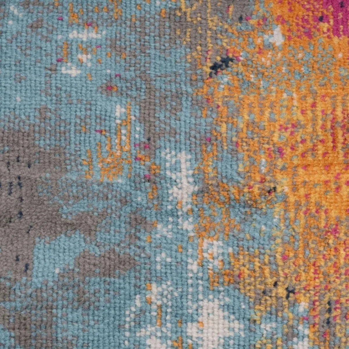 Abstract Kitchen Dining Room Rug Stain Resistant - Image 2