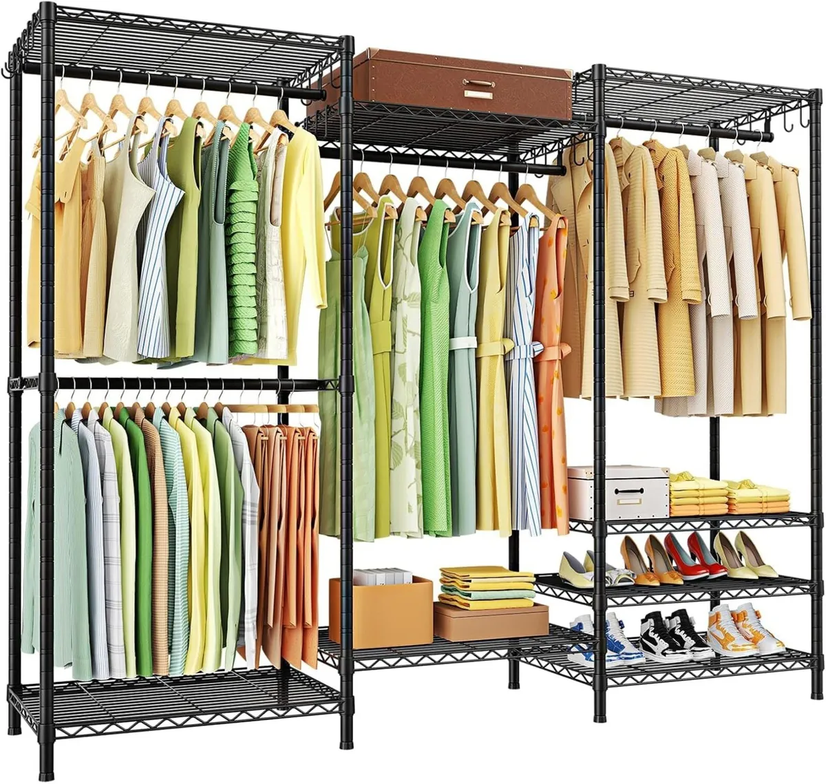 Clothes Rail Freestanding Metal Clothing Rack - Image 1