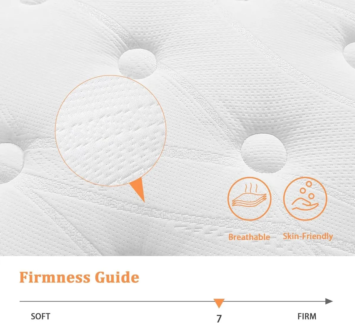 Mattress Memory Foam Pocket Spring Hybrid - Image 3