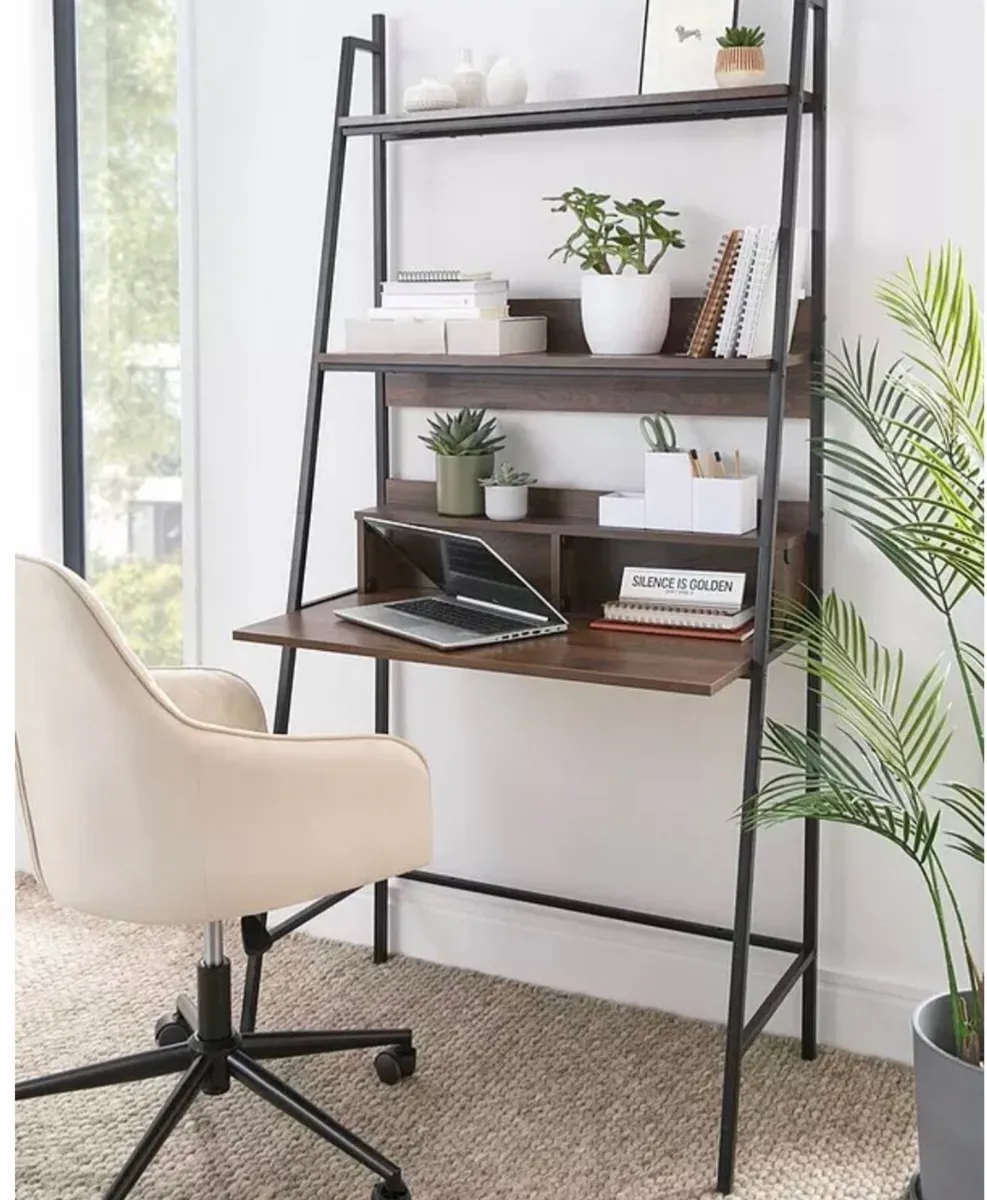Desk with shelves