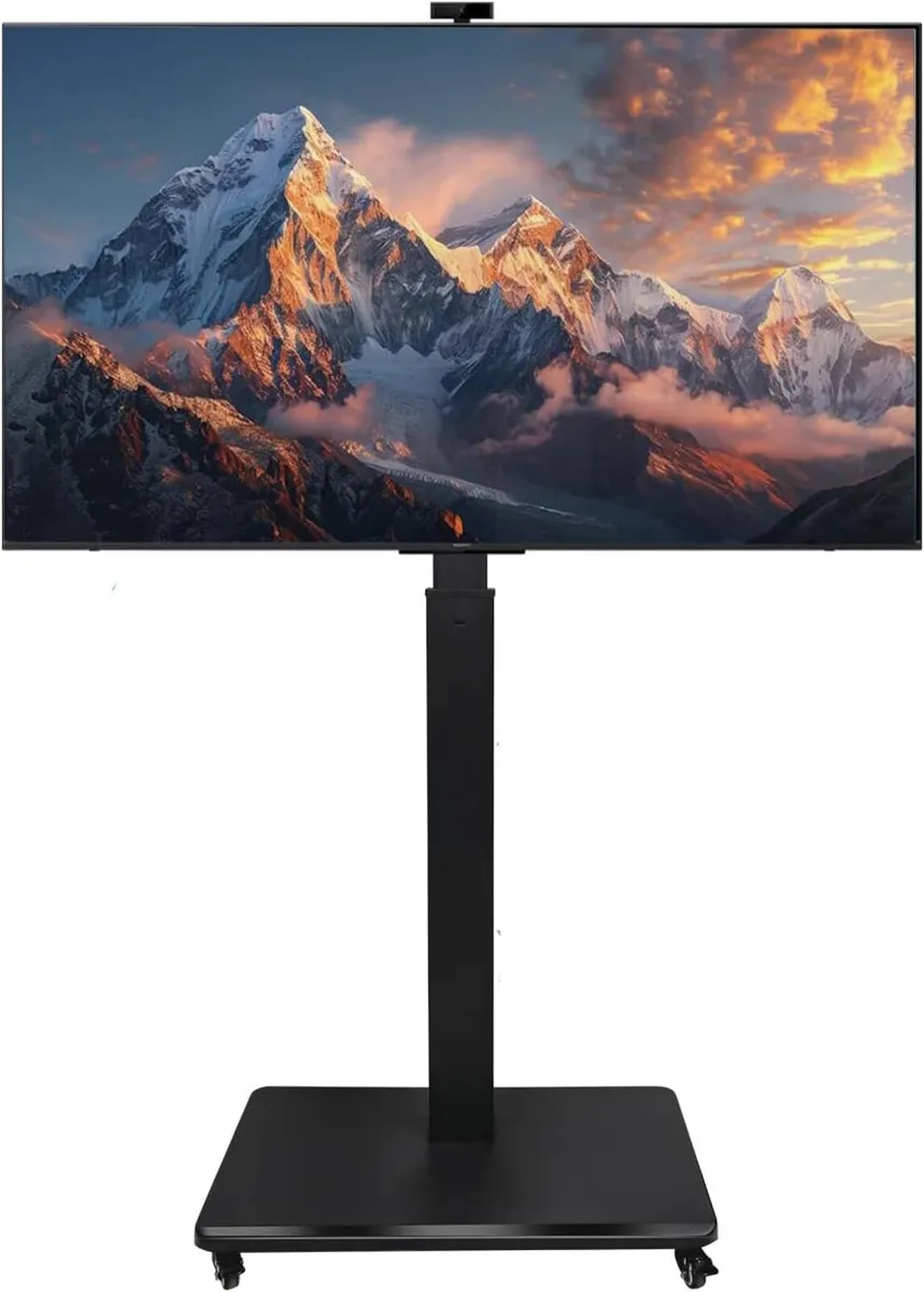 Rolling TV Stand for 42-75" Tvs Hand Crank - Image 1