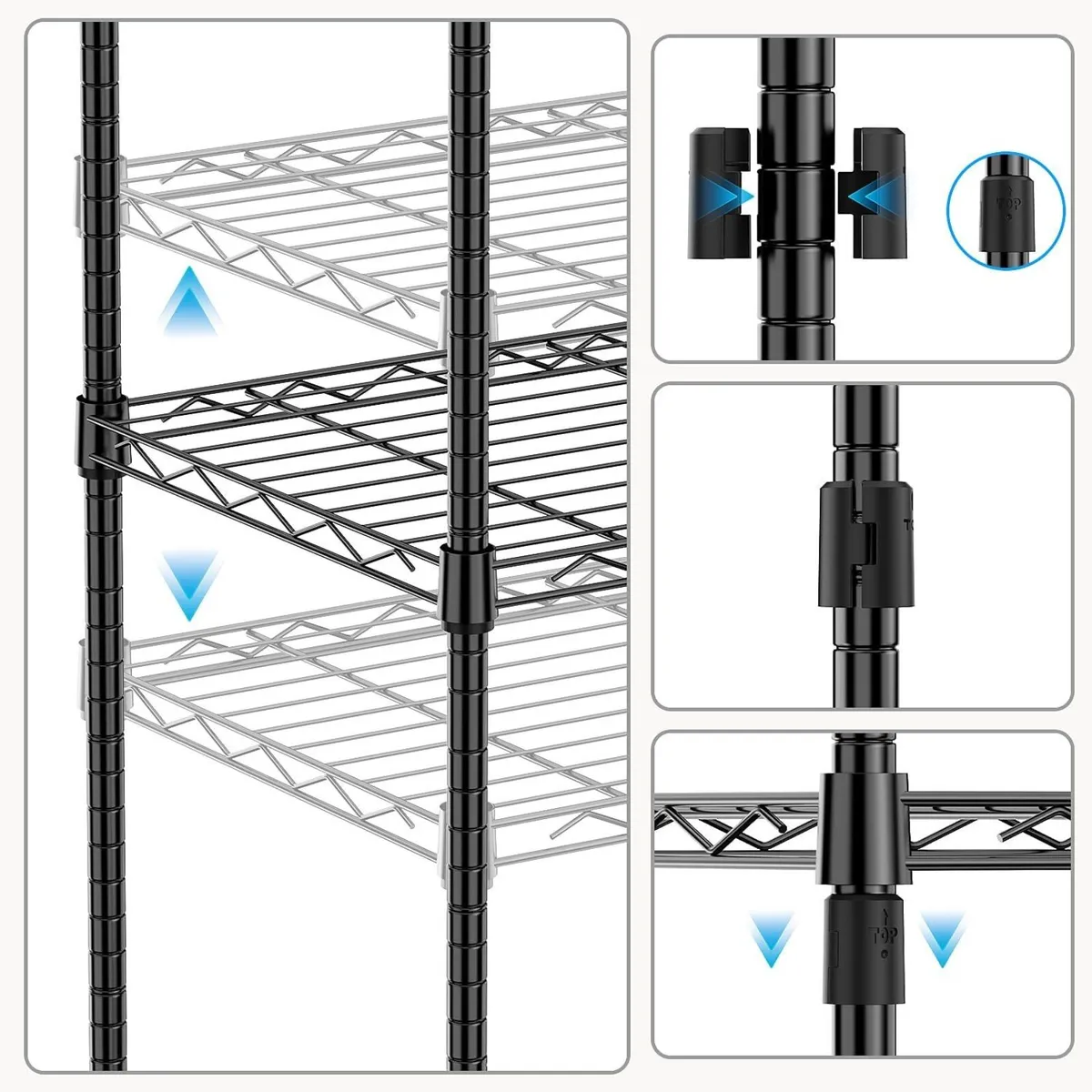 Storage Shelves 4 Tier - Image 4