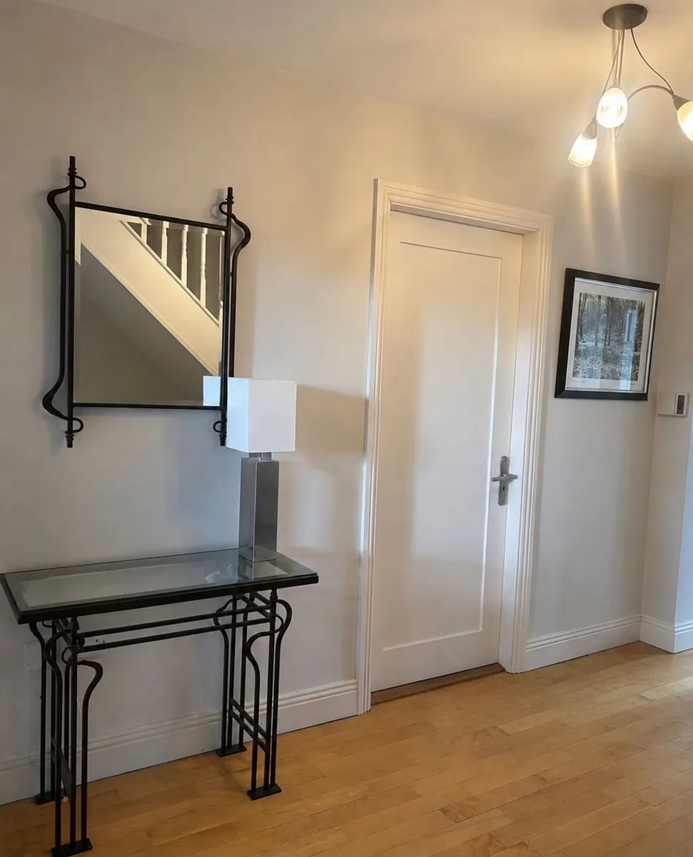 Quality Meadows & Byrne Wrought Iron Console Table - Image 1