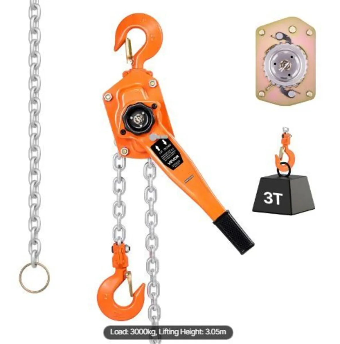 Manual Lever Chain Hoist, 3T 3000KG - Image 1