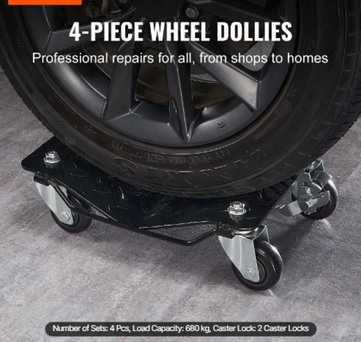 Car Dolly Wheel Tire Dolly 4 PCS - Image 1