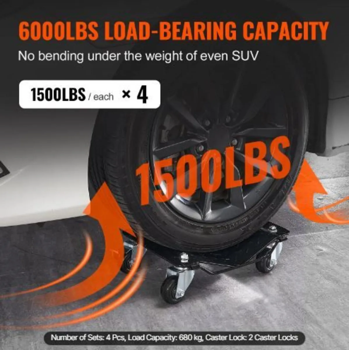 Car Dolly Wheel Tire Dolly 4 PCS - Image 3