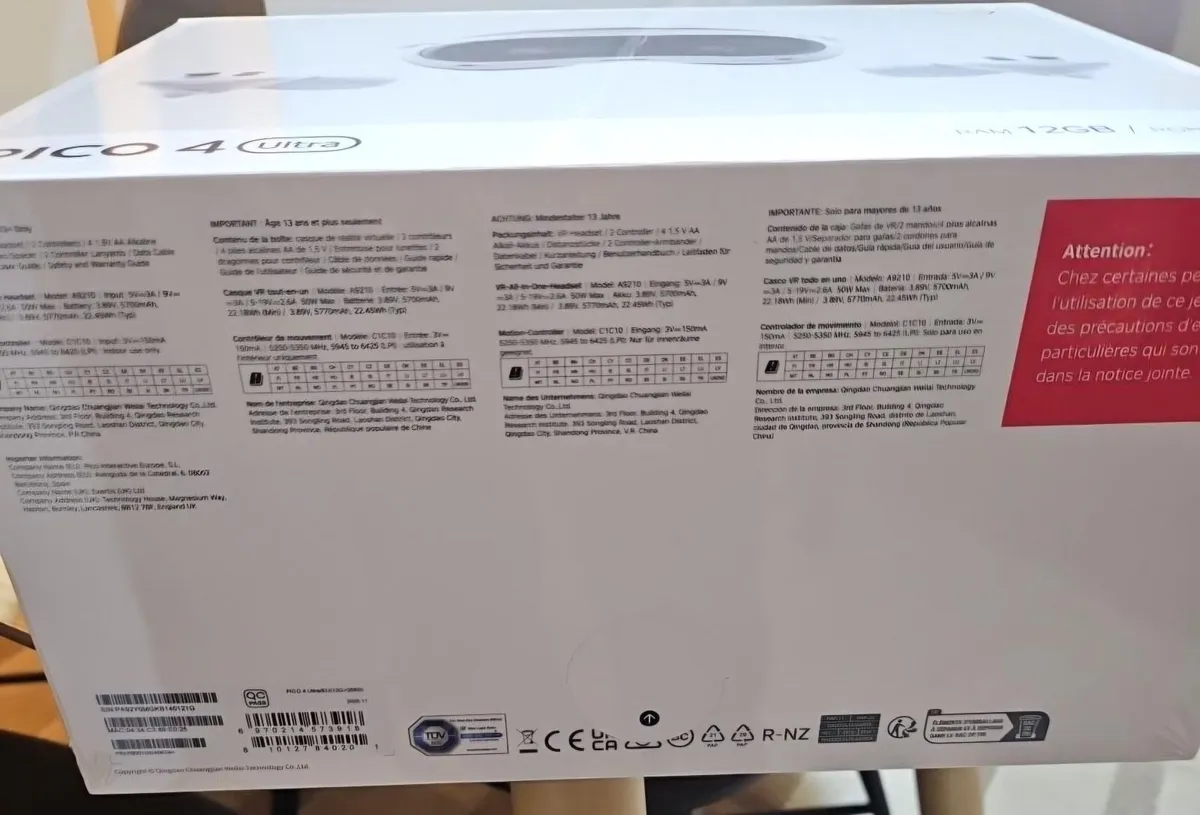 Brand New Unopened PICO 4 Ultra 256GB VR/MR Headse - Image 2