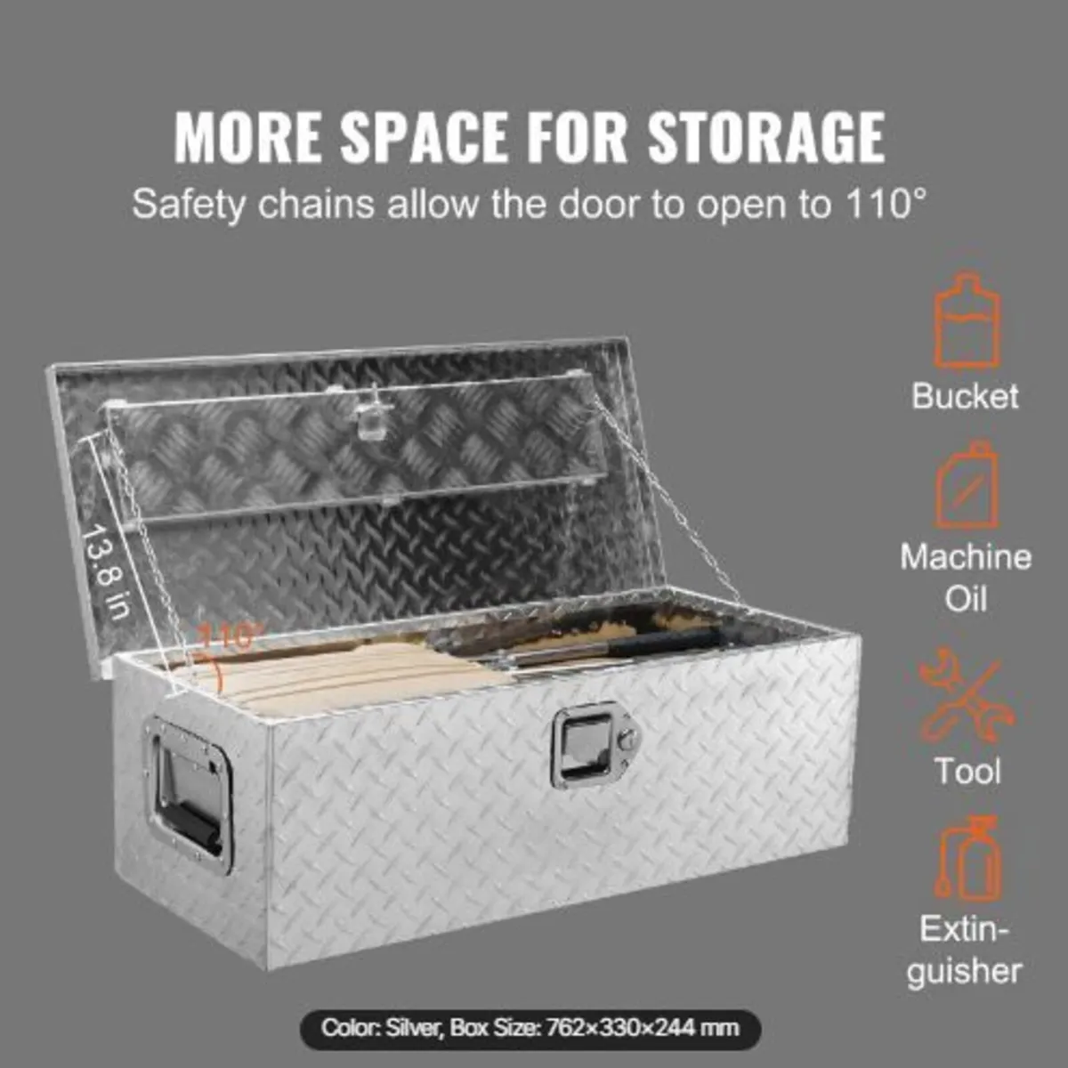 Heavy Duty Aluminum Truck Bed Tool Box - Image 1
