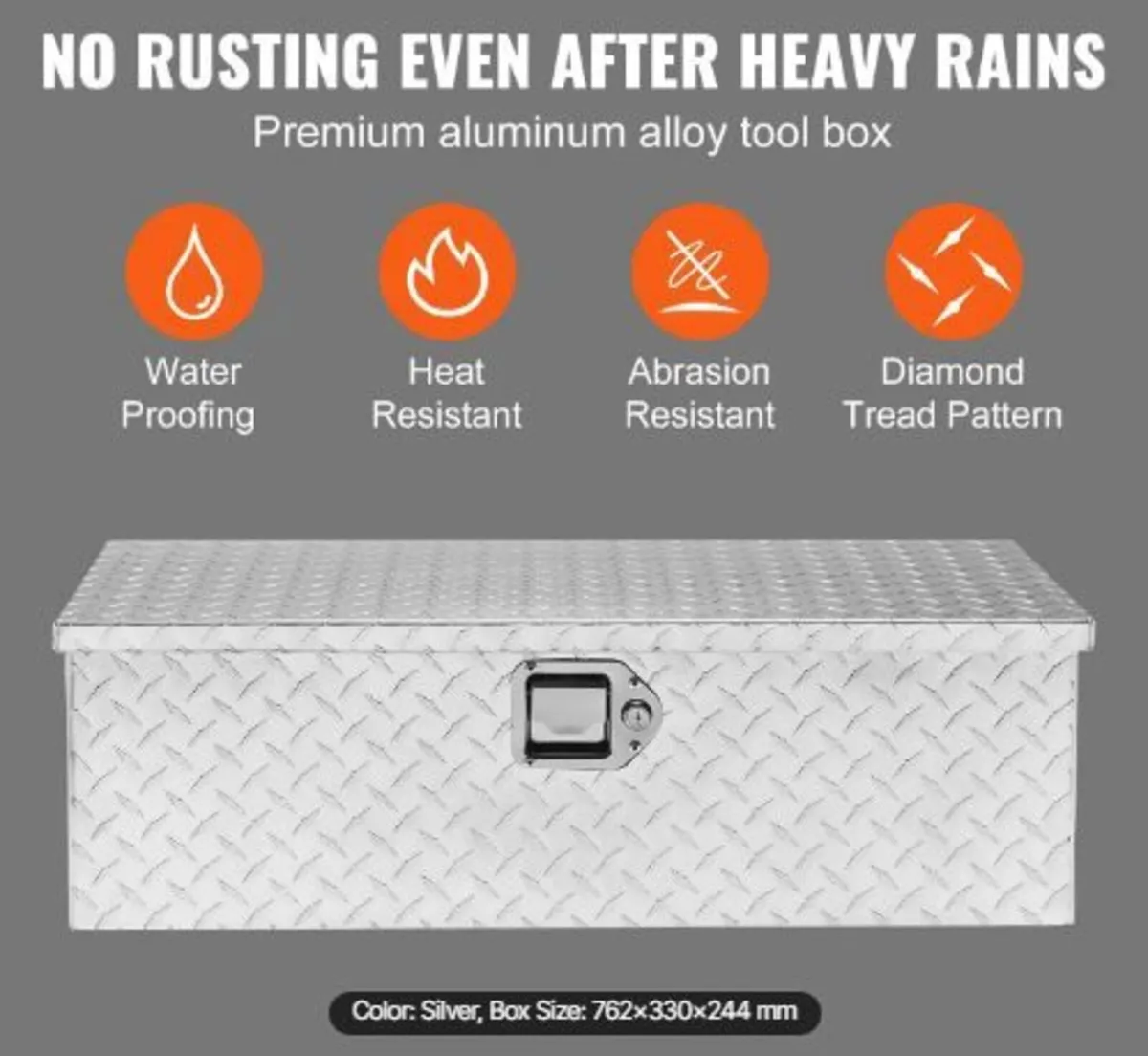 Heavy Duty Aluminum Truck Bed Tool Box - Image 2