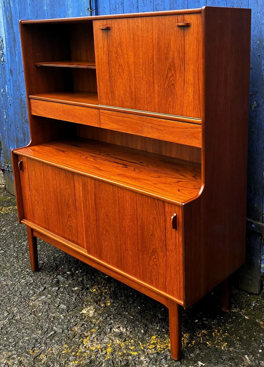 Nathan Mid Century Teak Highboard - Image 4