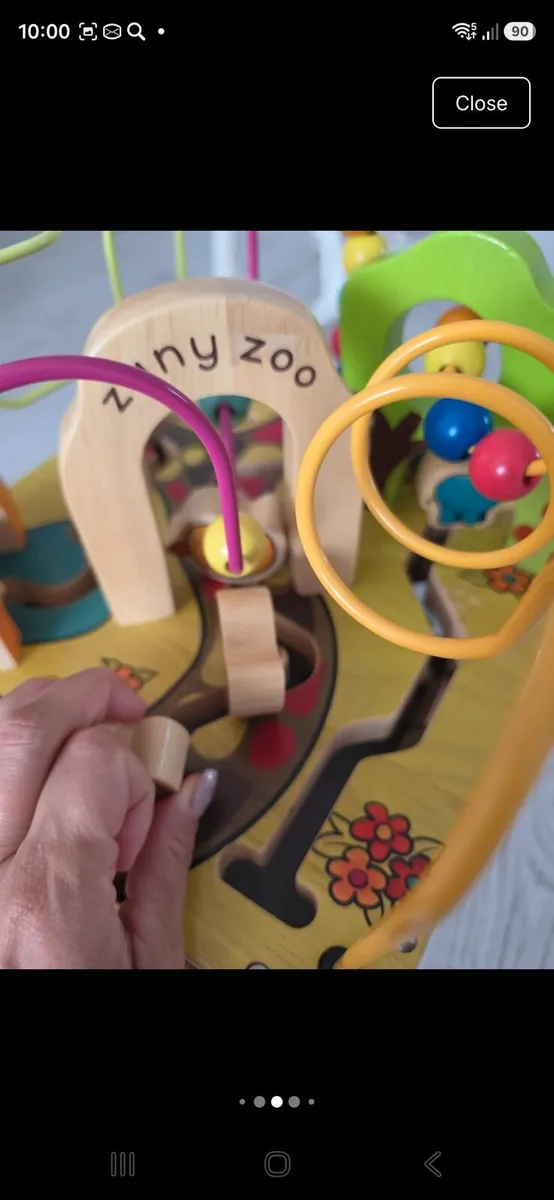 Wooden cube activity Montessori busy board - Image 3