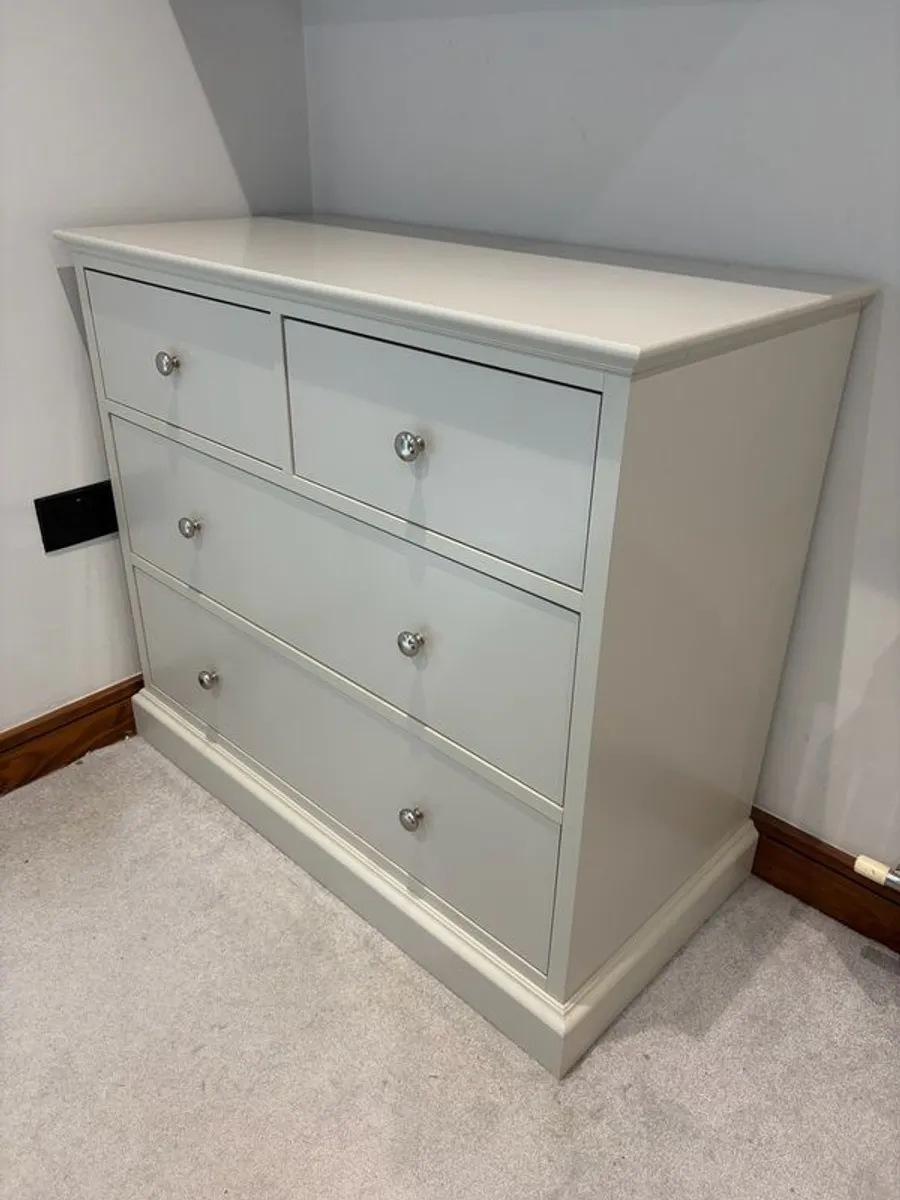 Soft Grey 2+2 Chest of Drawers / Nursery Dresser - Image 2