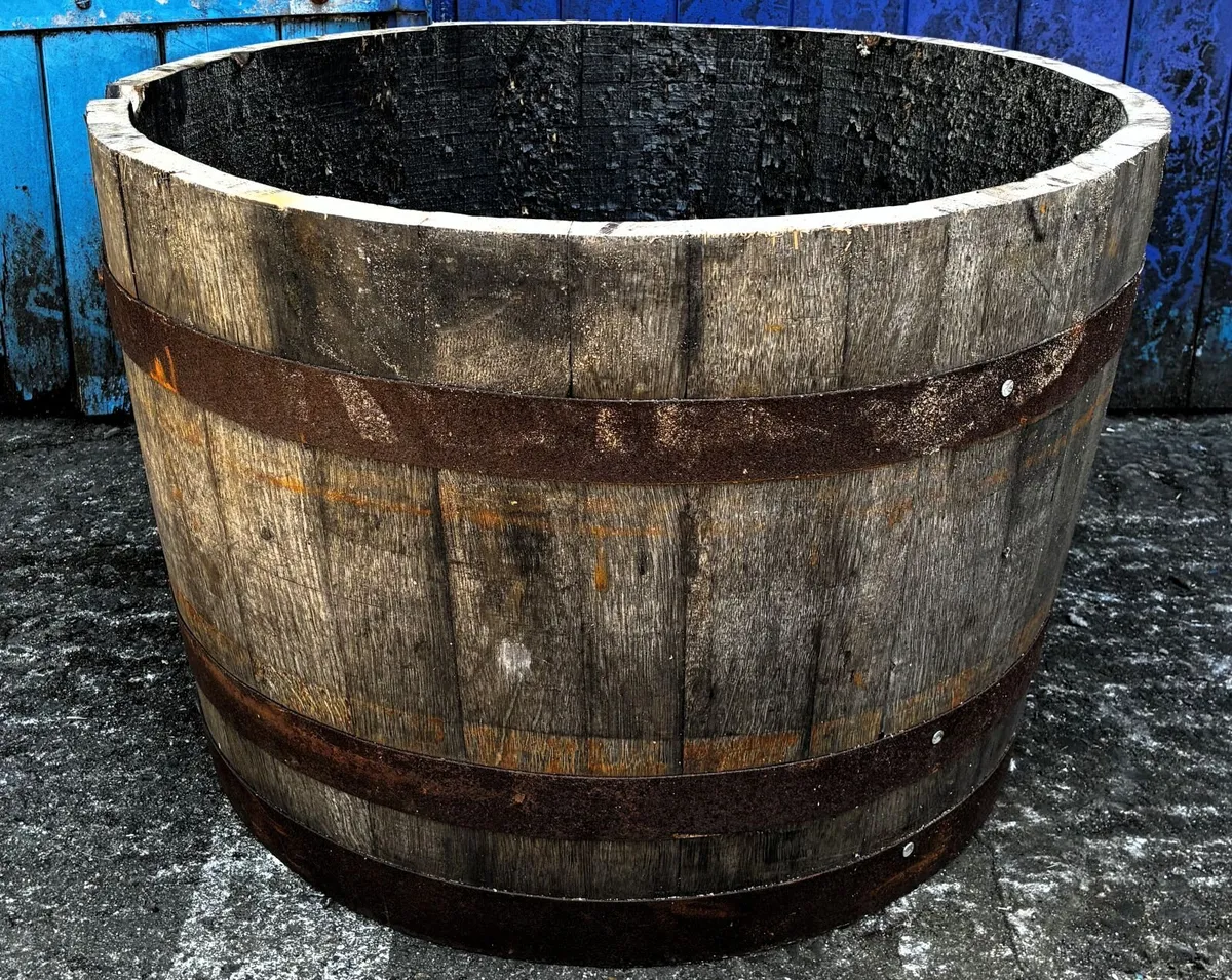 Oak Whiskey Half Barrels - *ONLY 5 LEFT* - Image 2