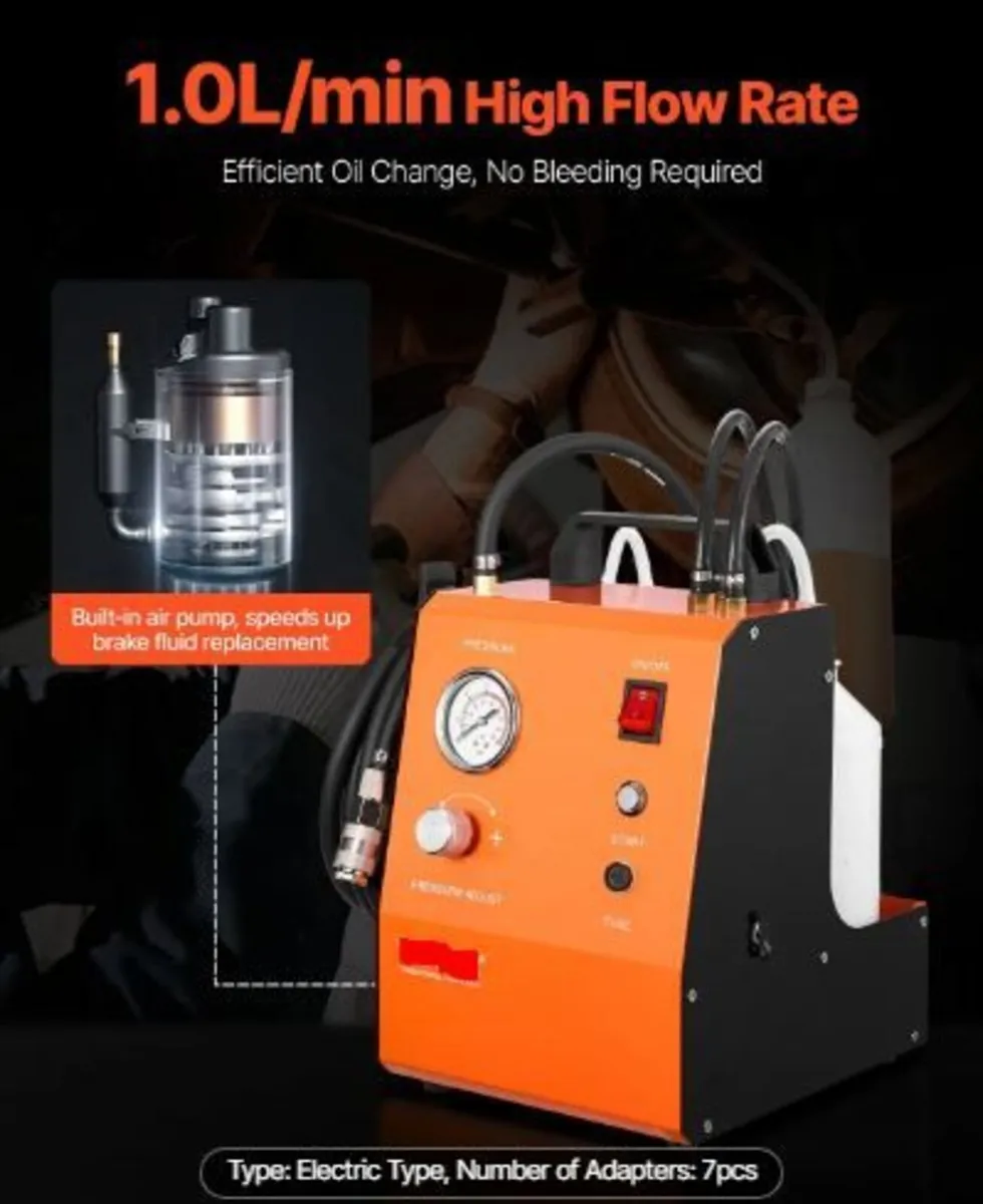 Electric Brake Bleeder Kit, Professional 220V - Image 1