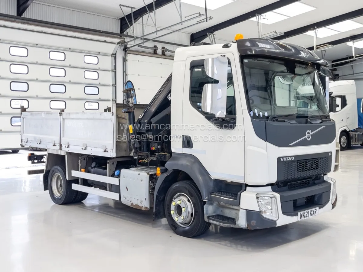2021 VOLVO FL 210 CRANE MOUNTED DROPSIDE - Image 1