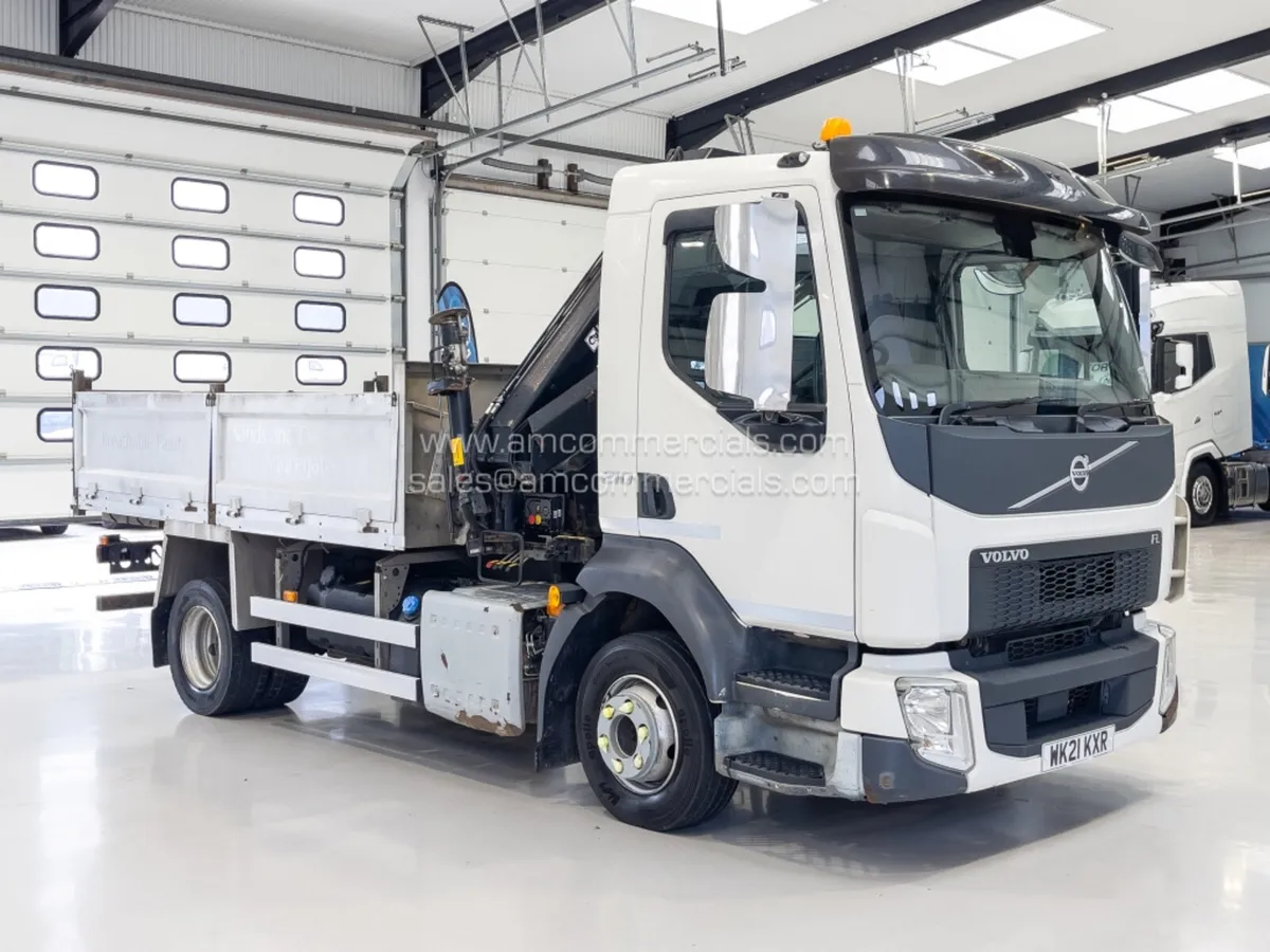 2021 VOLVO FL 210 CRANE MOUNTED DROPSIDE - Image 1