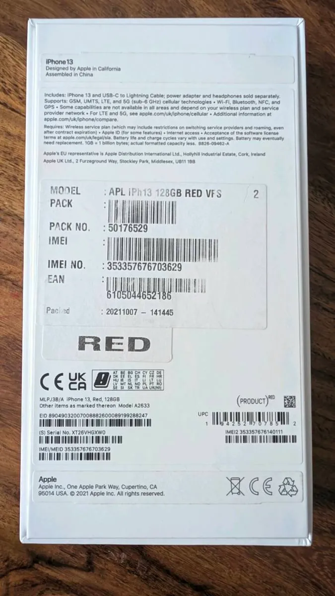 IPhone 13 128GB RED - Image 2