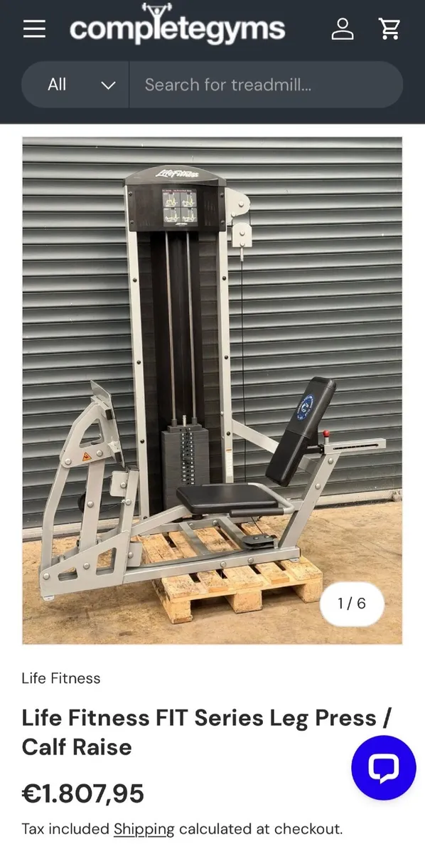 Life Fitness commercial leg press and calf raise - Image 1
