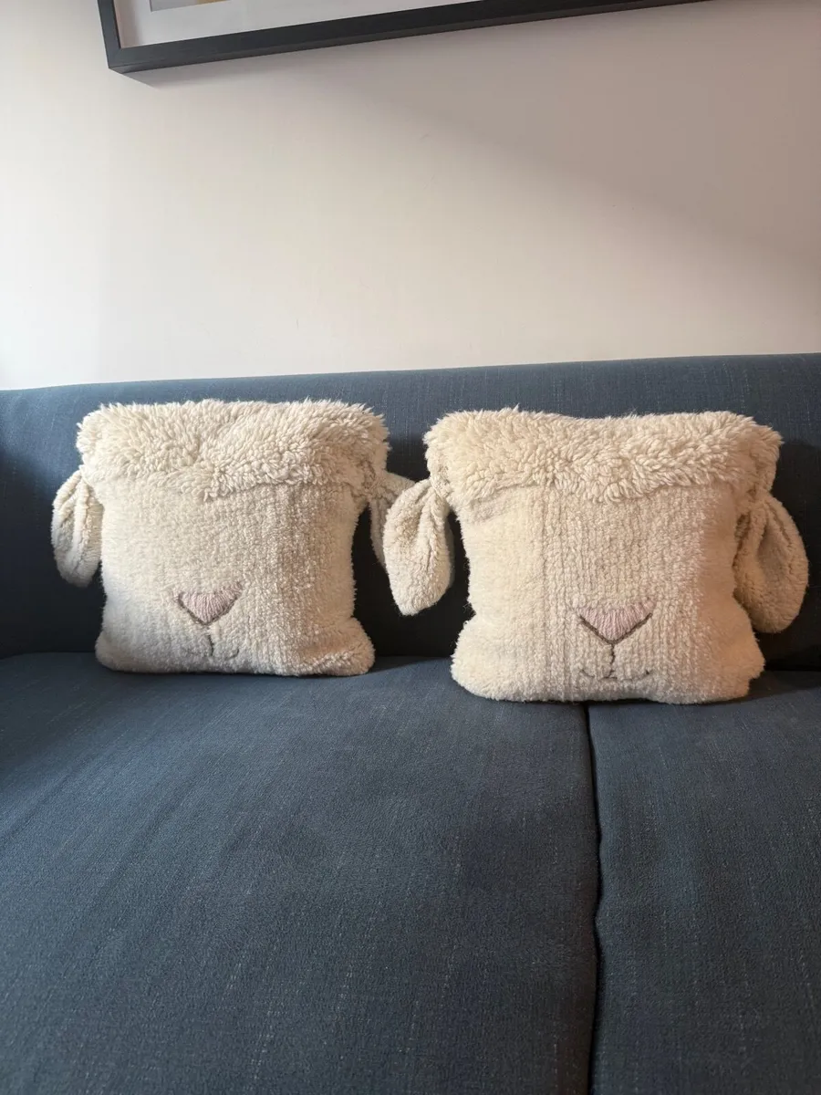 2 Lorena Canals Sheep Cushions - Image 1