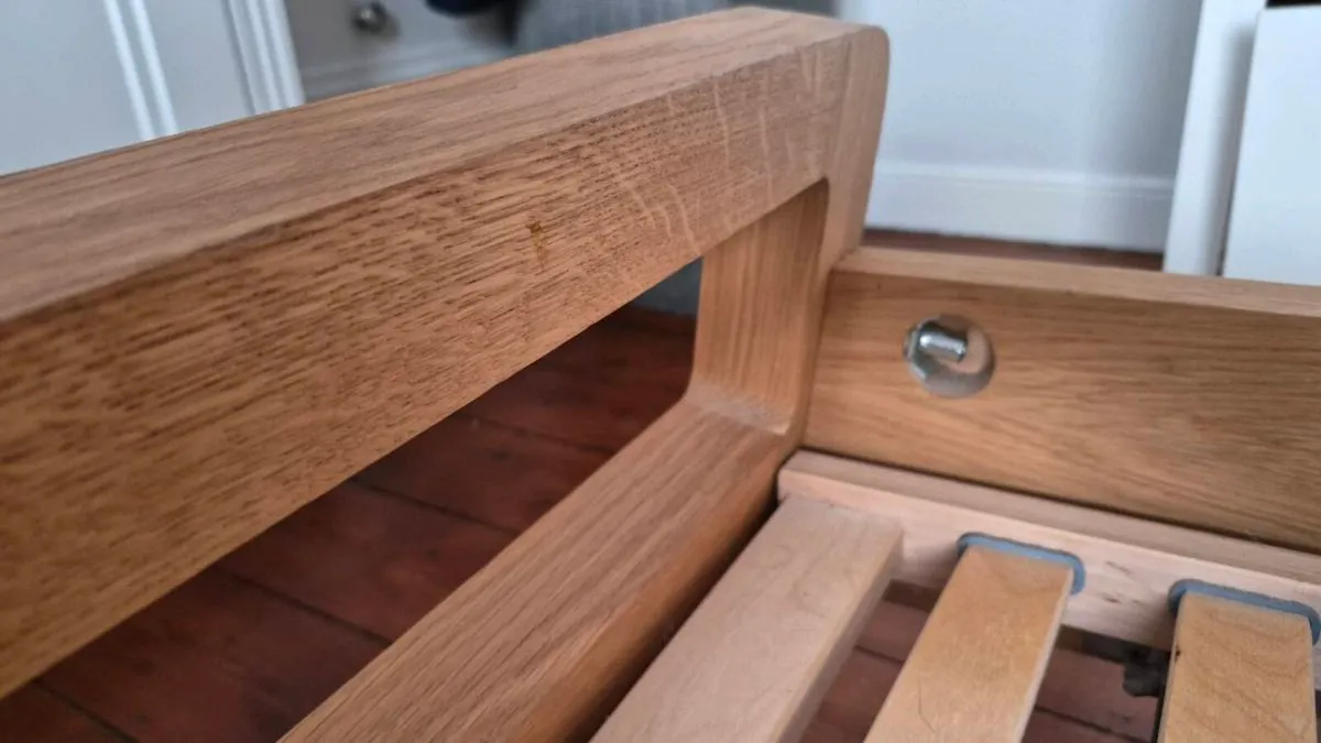 Habitat Radius Solid Oak EU King Size Bed Frame - Image 2