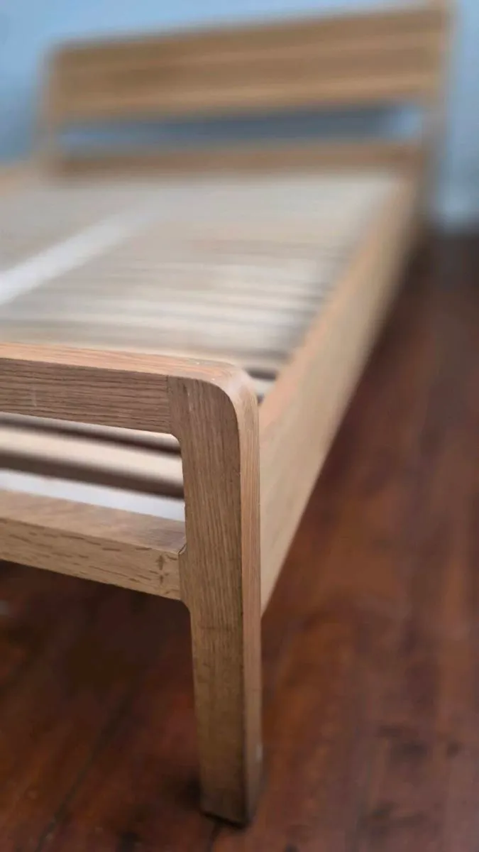 Habitat Radius Solid Oak EU King Size Bed Frame - Image 3