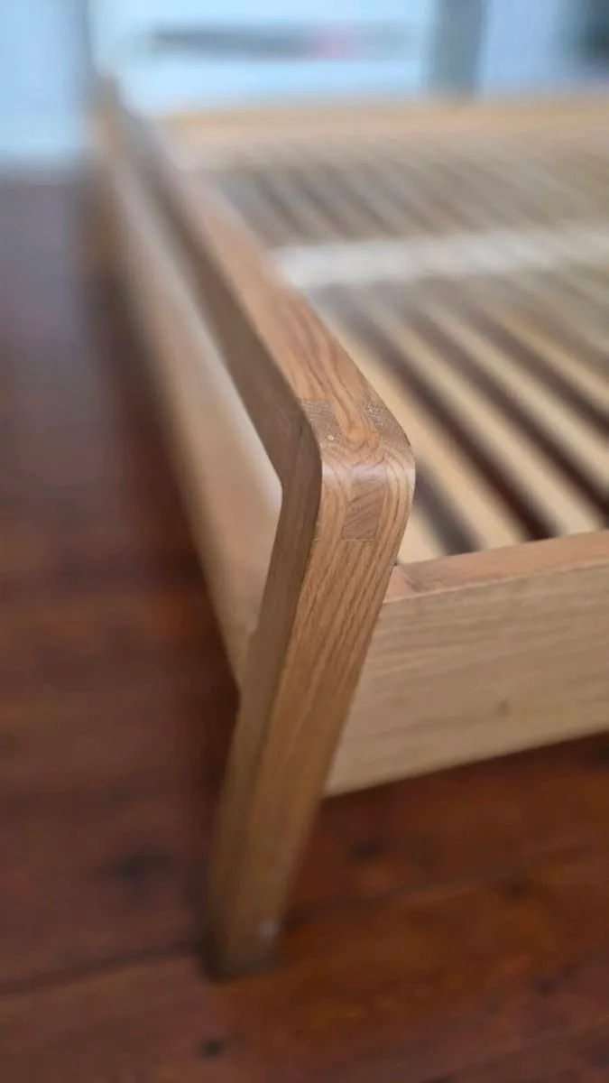Habitat Radius Solid Oak EU King Size Bed Frame - Image 4