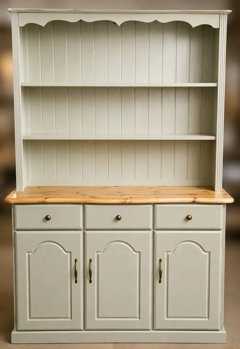 Beautiful Painted Pine Walsh dresser/kitchen Hutch - Image 1