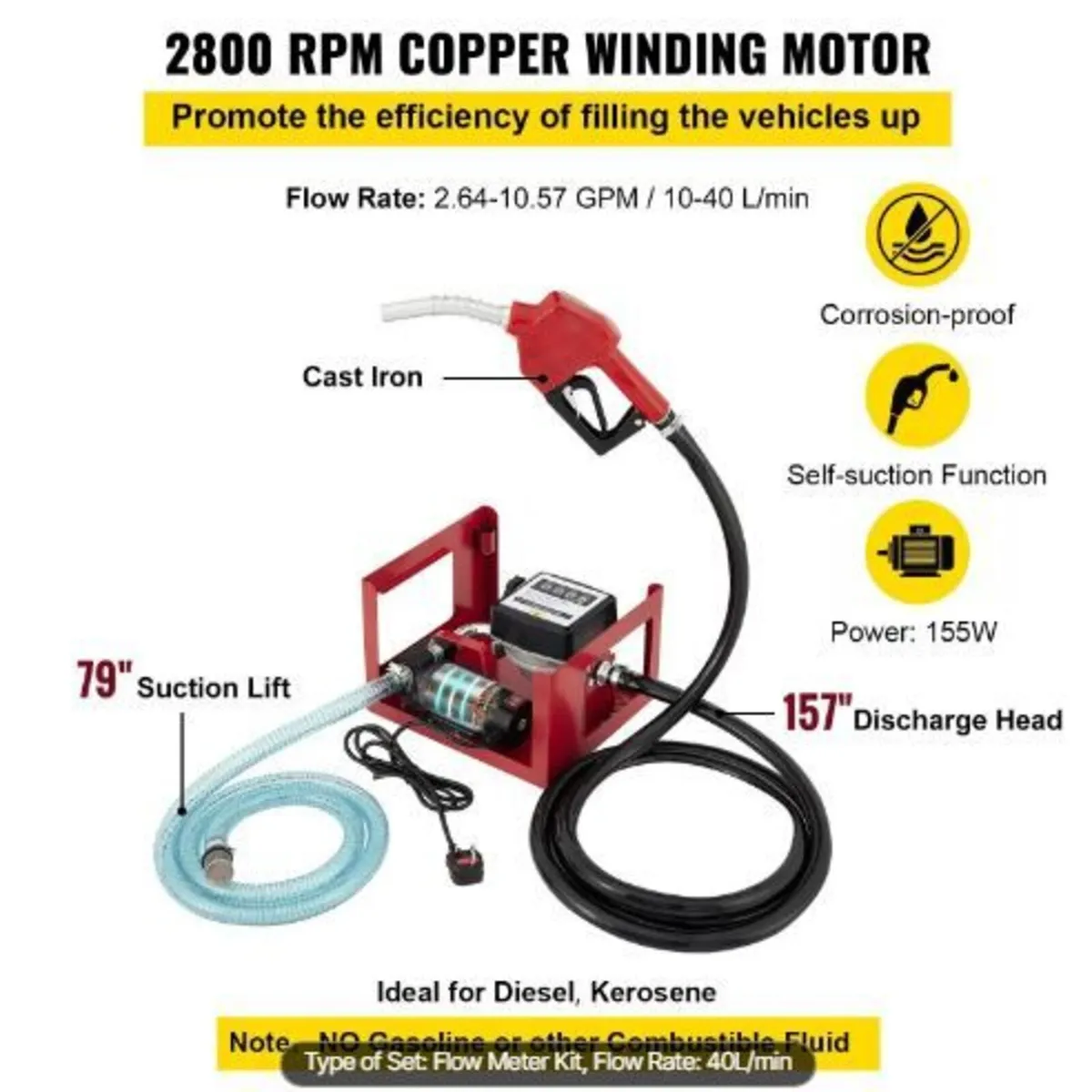 R 40 L Diesel Pump, Heating Oil Pump, 300 W - Image 1