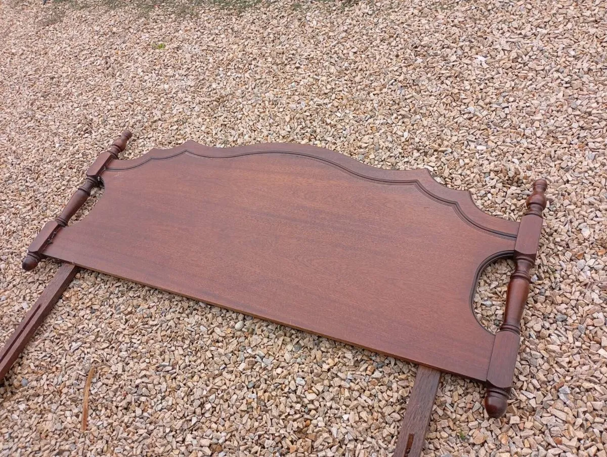 Double Mahogany Headboard - Image 2