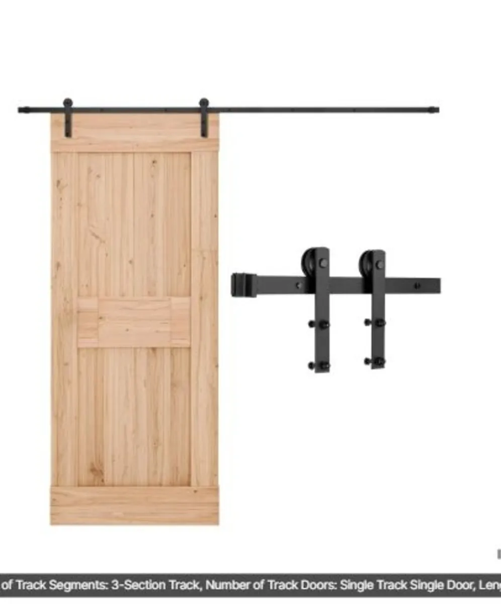 10FT Sliding Barn Door Hardware Kit,330 LBS Weight - Image 1