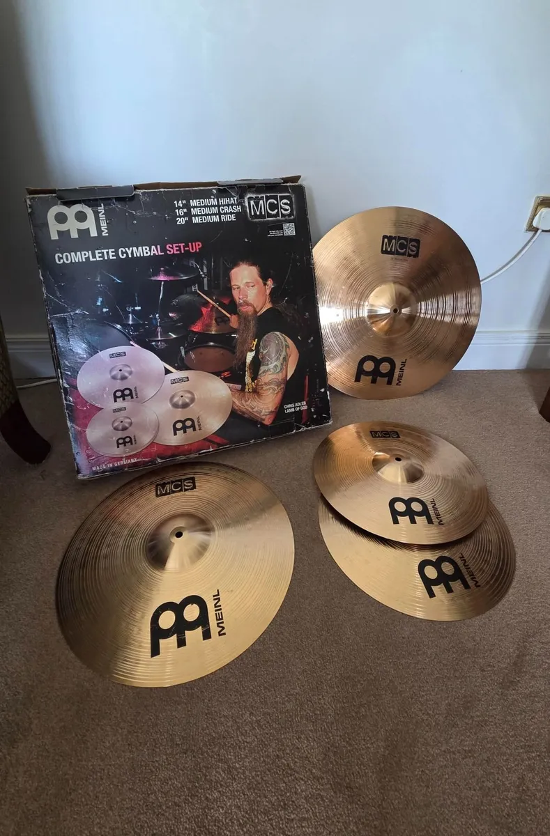 Meinl MCS Cymbal Set - Hi Hat, Crash, Ride - Image 1