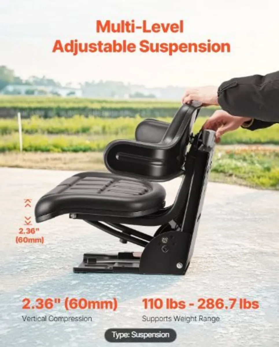 Universal Forklift Seat, Waterproof - Image 2