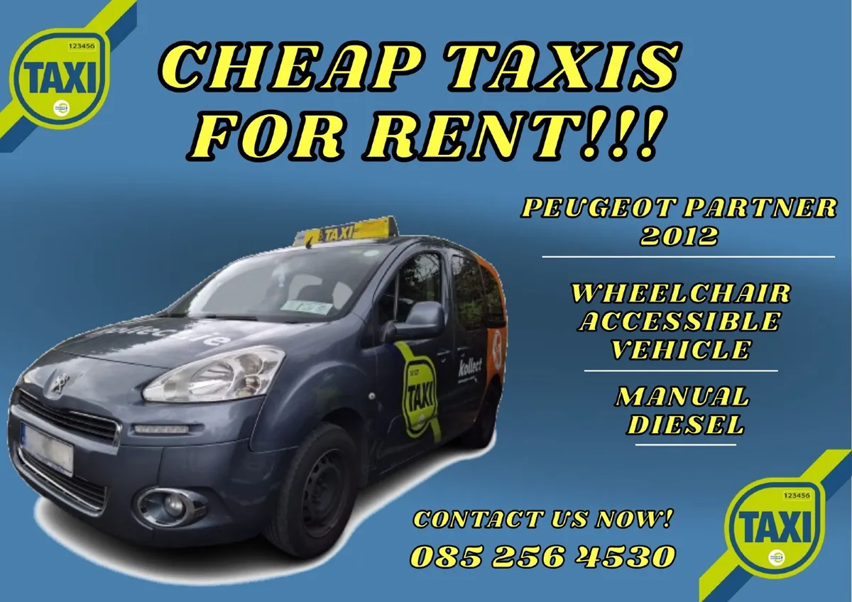 CHEAP TAXIS - PEUGEOT PARTNER 2012!!!