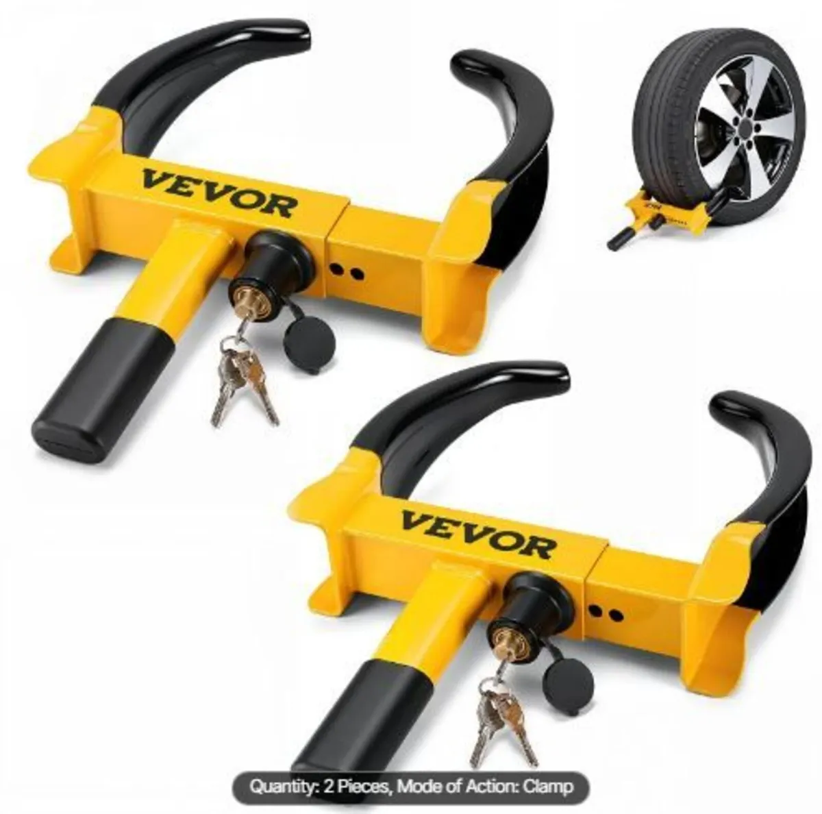 Wheel Lock, 2 Packs Universal Wheel Clamp - Image 4