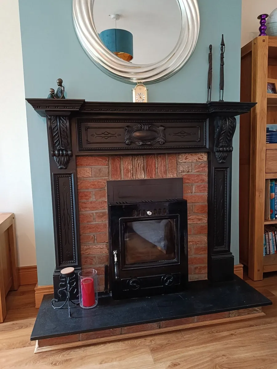 Insert  Stove,  Fire Surround &  Slate Hearth - Image 1