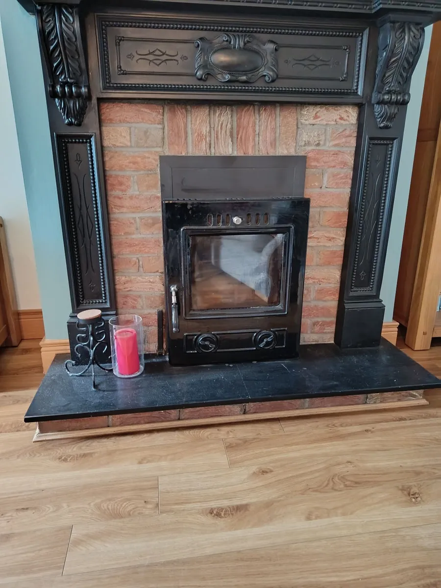Insert  Stove,  Fire Surround &  Slate Hearth - Image 2