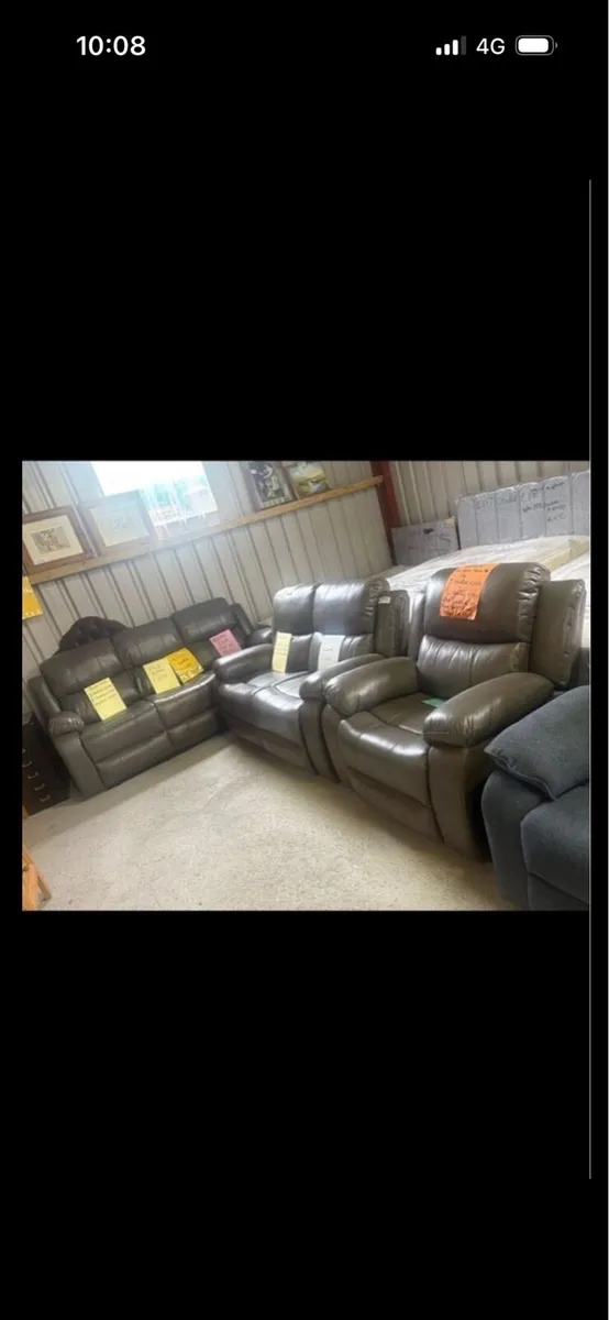 New leather suites of furniture - Image 1
