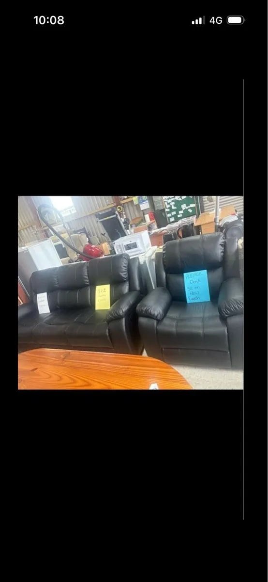 New leather suites of furniture - Image 2