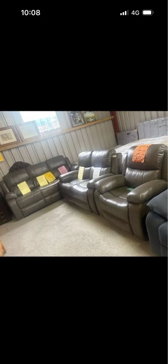New leather suites of furniture - Image 4